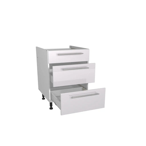 Gower Rapide+ Paris White 3 Drawer Unit 600mm