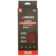 Abracs Orbital Clamped Sander Sheets With Holes 93 x 230mm 80g