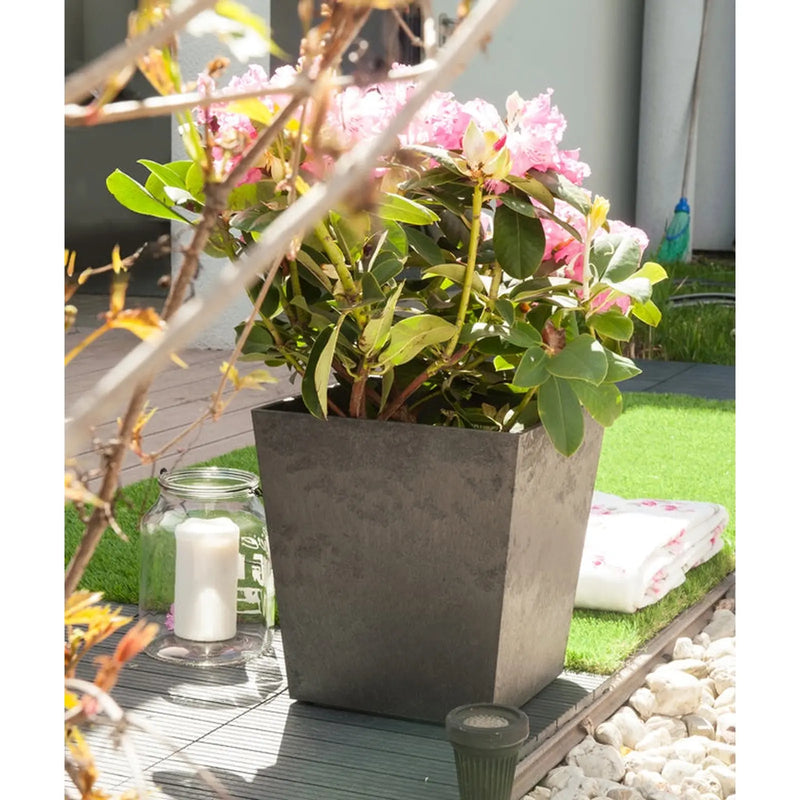 Primeur Sonata Planter 33cm Steel Grey