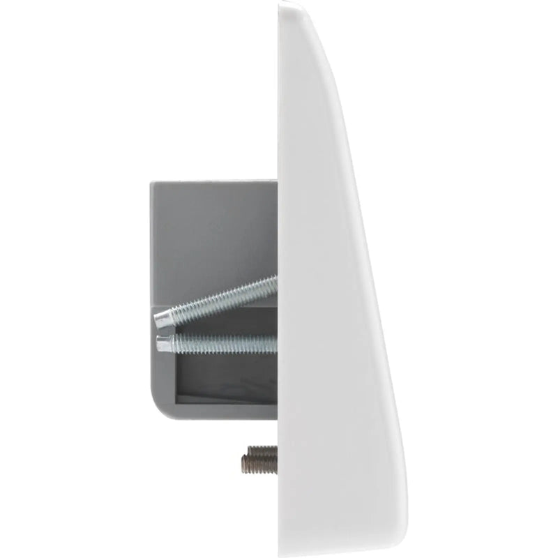 BG White Nexus Cooker Flex Outlet Plate 45amp