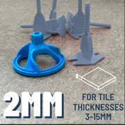 Tilerite Big Spin Levelling System Kit 2mm