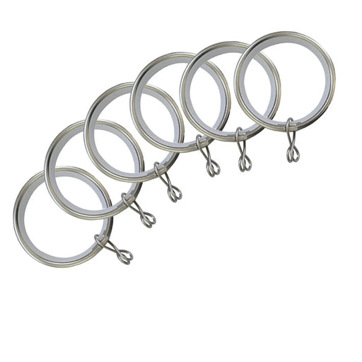 Jones Interiors Cosmos Metal Rings Matt Nickel Pack 6