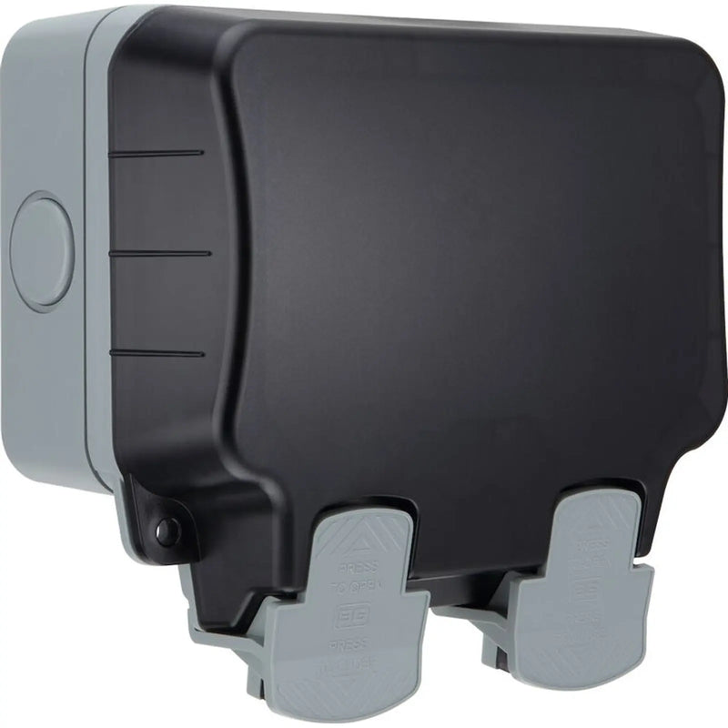 BG Outdoor Socket & RCD 2 Gang IP66