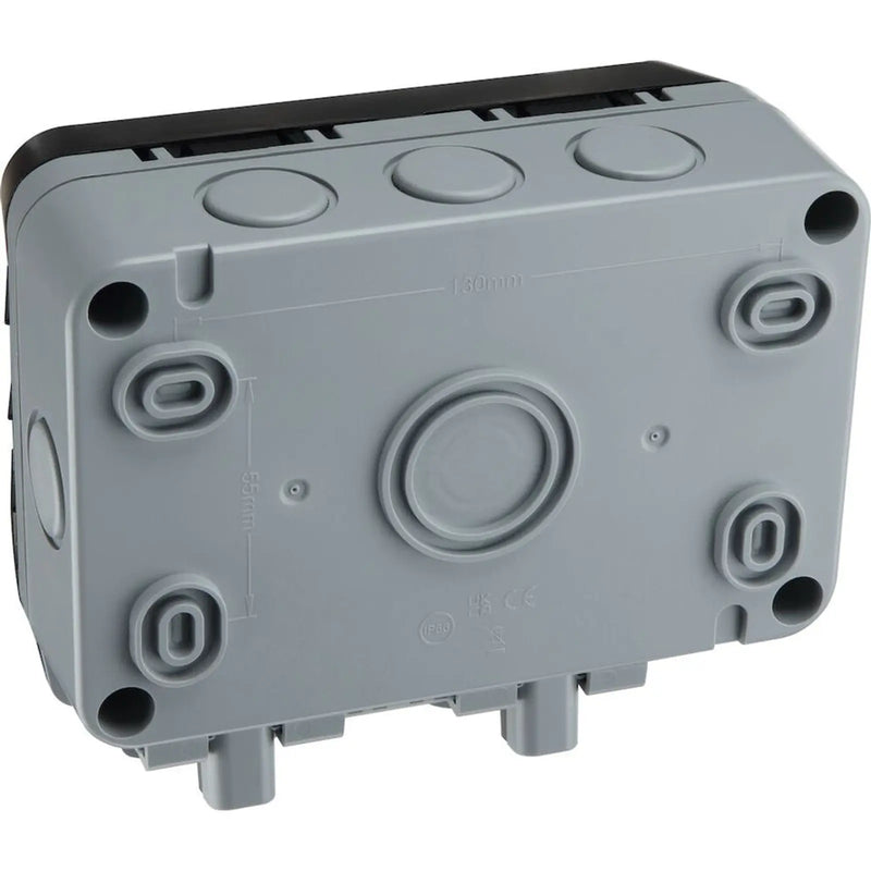 BG Outdoor Socket & RCD 2 Gang IP66