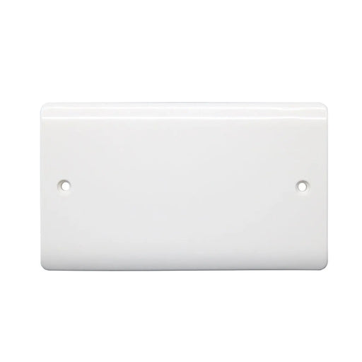 Securlec 2 Gang Blanking Plate Round Edge