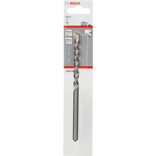 Bosch Silver Percussion Concrete Drill Bit 8.0 x 90 x 150