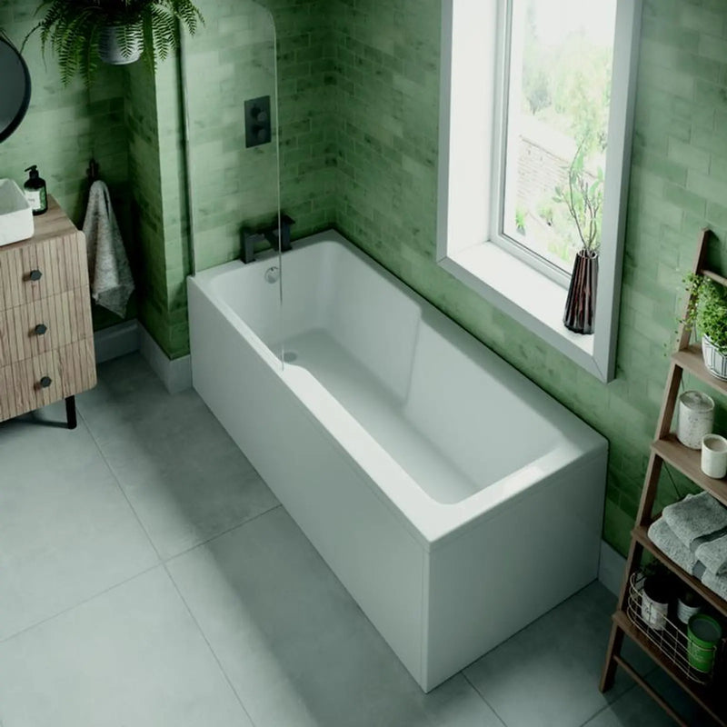 Trojan Evolve Straight Shower Bath 1700mm