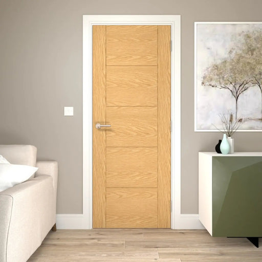 Valdor 5 Panel Ladder Unfinished Oak Door 1981 x 762mm