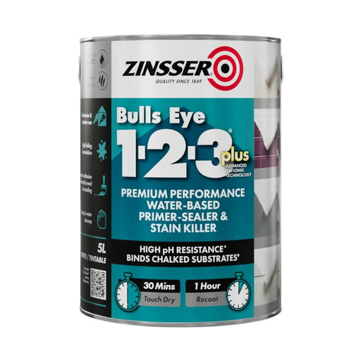 Zinsser Bullseye 1-2-3 Plus Water Based Primer 5L