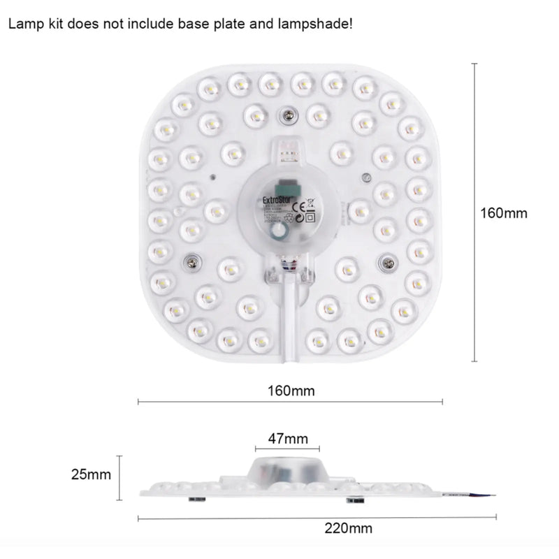 Extrastar Ceiling Light Module 2 D Fitting 24w