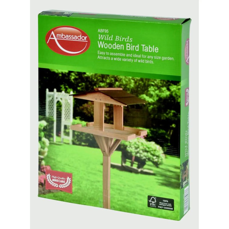 Ambassador Wooden Bird Table