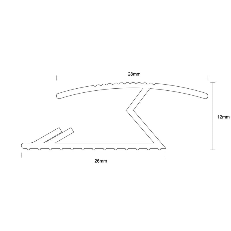 Regency Z Section M130 900mm Brushed Champagne