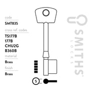 Smiths Locks CHUBB 3G110 Mortice Key Blank Pack 10