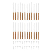 Tala 24 Gold Glitter Candles With Holders