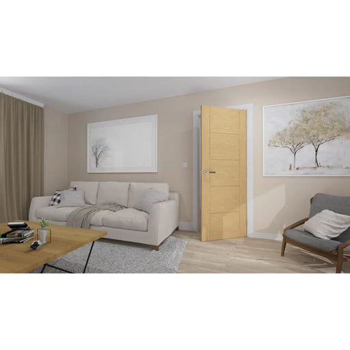 Valdor 5 Panel Ladder Unfinished Oak Door 1981 x 762mm