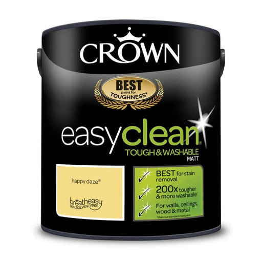 Crown Easyclean Matt Emulsion 2.5L Happy Daze