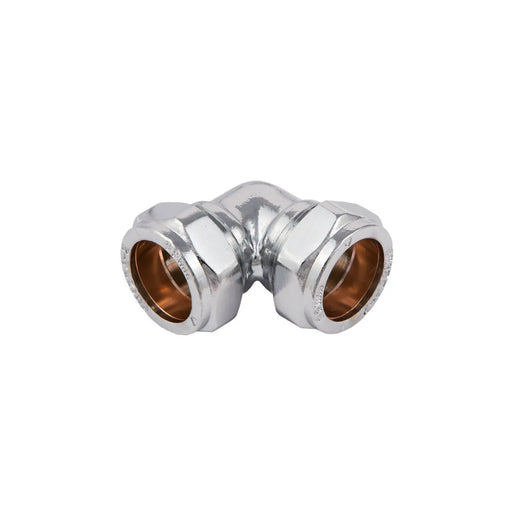 Securplumb Compression Elbow Bright CP 15mm Pack 5