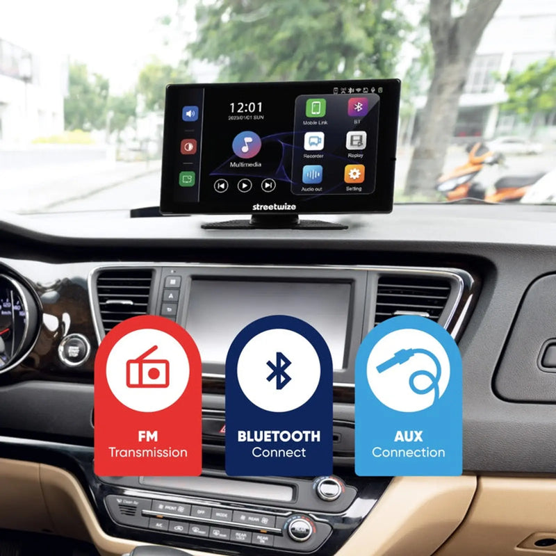 Streetwize Touchscreen Car Display with Rear Camera 9"