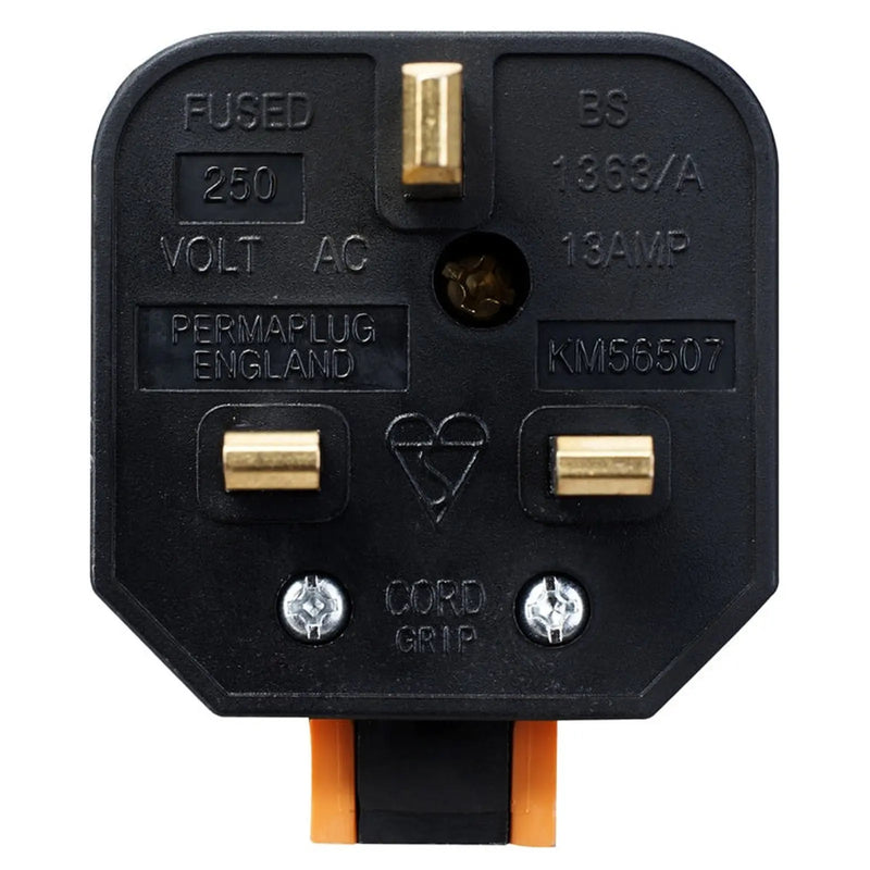 Masterplug Heavy Duty Plug 13 Amp Orange
