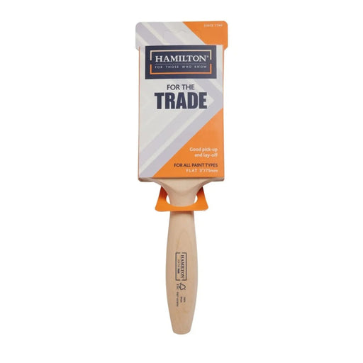 Hamilton For The Trade Fine Tip Flat Brush 3"