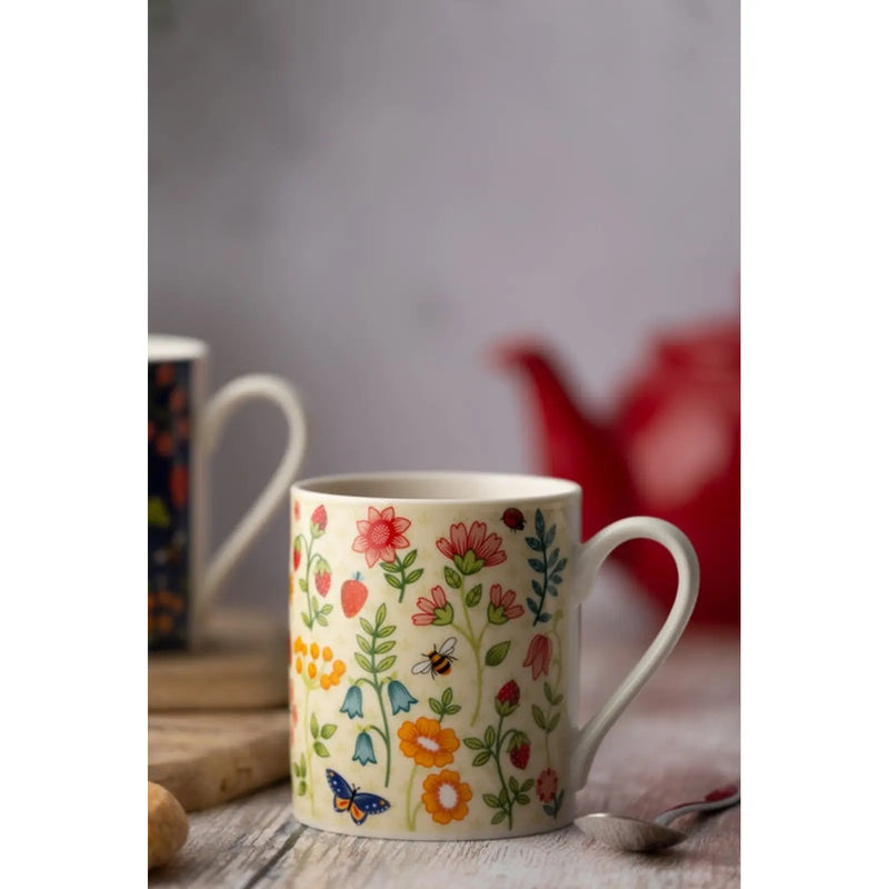 Price & Kensington Wild Flower Fine China Mug 380ml