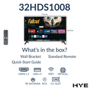 Hye HD Ready Tizen OS WiFi Frameless Smart TV 32"