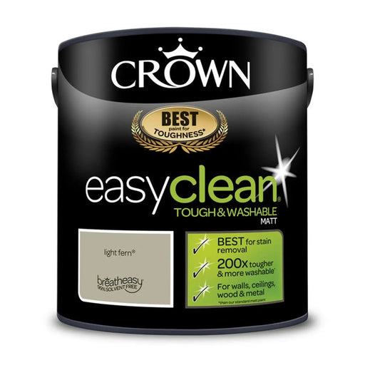 Crown Easyclean Matt Emulsion 2.5L Light Fern