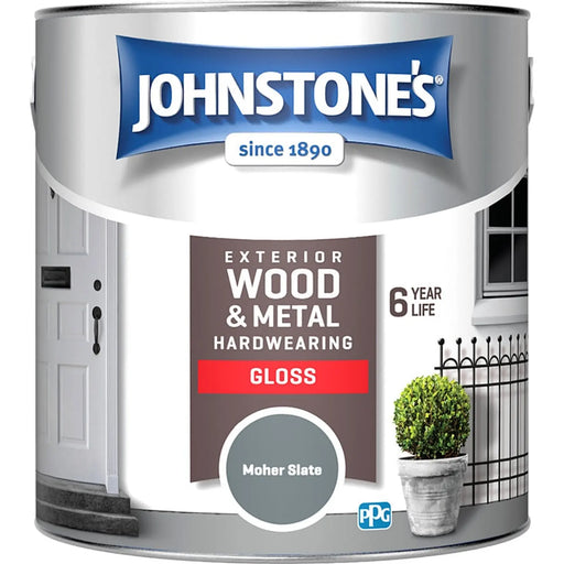 Johnstone's Exterior Hardwearing Gloss 2.5L Moher Slate