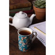 Price & Kensington Hummingbird Floral Teal Mug 300ml