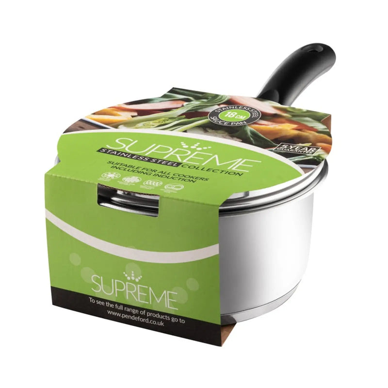 Pendeford Saucepan With Lid 18cm