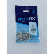 Securfix Stainless Steel Plastic Headed Pin White 30mm 50 Pack