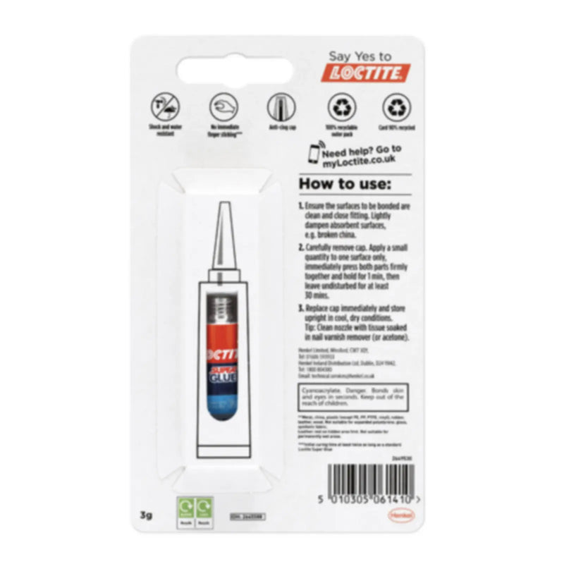 Loctite Super Glue Repositionable Gel 3g