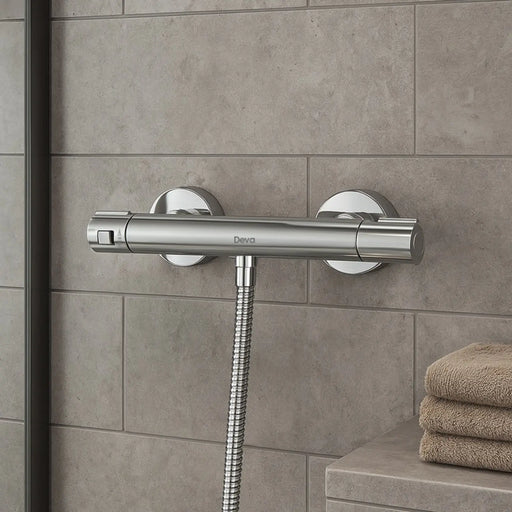 Deva Thermostatic Cool Touch Bar Valve Round