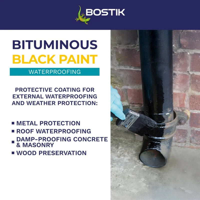 Bostik Bituminous Black Paint 5L