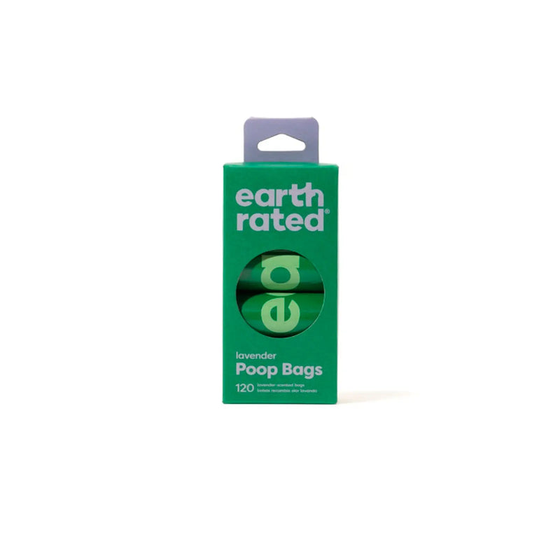 Earth Rated 120 Poop Bags 8 Rolls Lavender