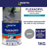 Bostik Flexacryl Instant Repair 1kg Grey