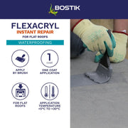 Bostik Flexacryl Instant Repair 1kg Grey