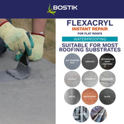 Bostik Flexacryl Instant Repair 1kg Grey