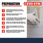 Evo-Stik Wall Tile Adhesive & Grout Mould Resistant Economy 1L