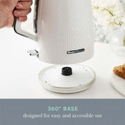 Swan White Textured Jug Kettle 1.7L