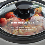 Tower Stainless Steel Slow Cooker 1.5L