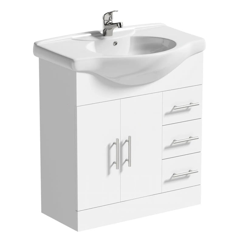 SP Rydal Freestanding White Vanity Unit 720mm