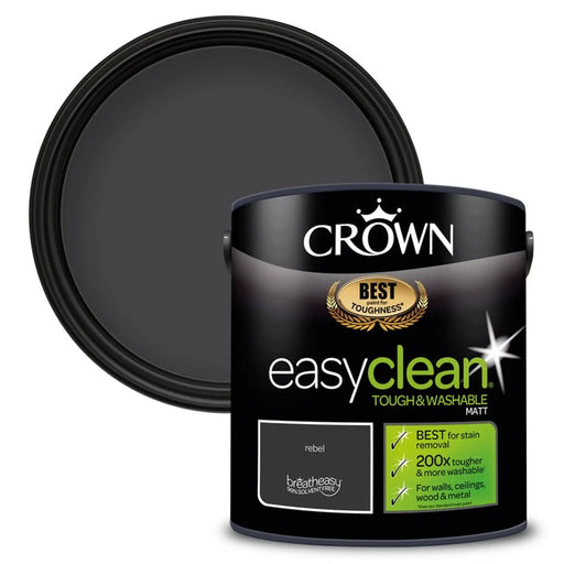 Crown Easyclean Matt Emulsion 2.5L Rebel