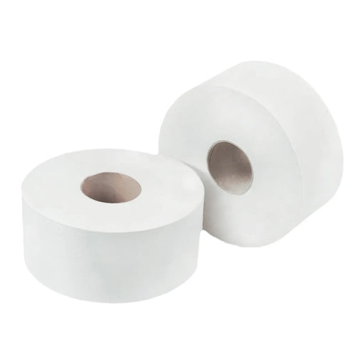 Concept 2 Ply Mini Jumbo Toilet Rolls Pack 12 150m x 9cm White