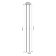SP Ashford Designer Radiator White 240mm x 1800mm