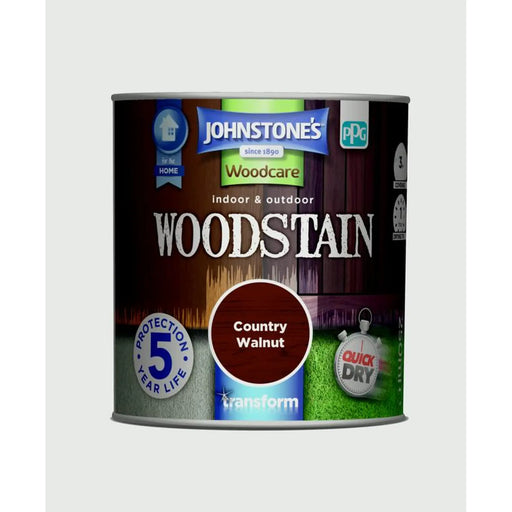 Johnstone's Indoor & Outdoor Woodstain 250ml Country Walnut
