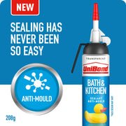 UniBond Kitchen & Bathroom Pressure Pack 208g Translucent