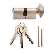 Era Euro Double 6 Pin Cylinder 50/50 Satin Clam