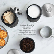 Swan Townhouse Canisters Set Of 3 Black 1.6L