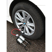 Streetwize Foot Pump Deluxe Double Barrel